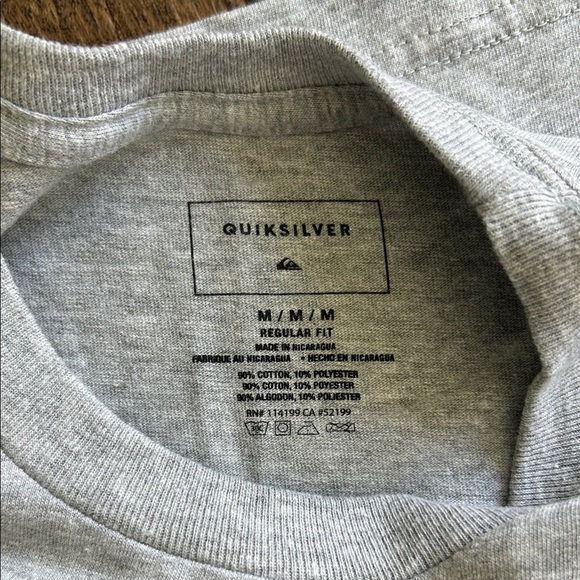 Quiksilver Light Gray Graphic Tee - Picture 4 of 4